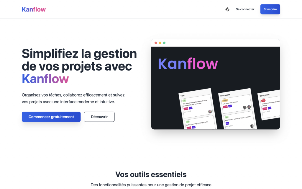 Aperçu du projet Kanflow